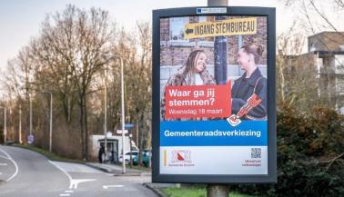 Verkiezingsbord gemeenteraadsverkiezing